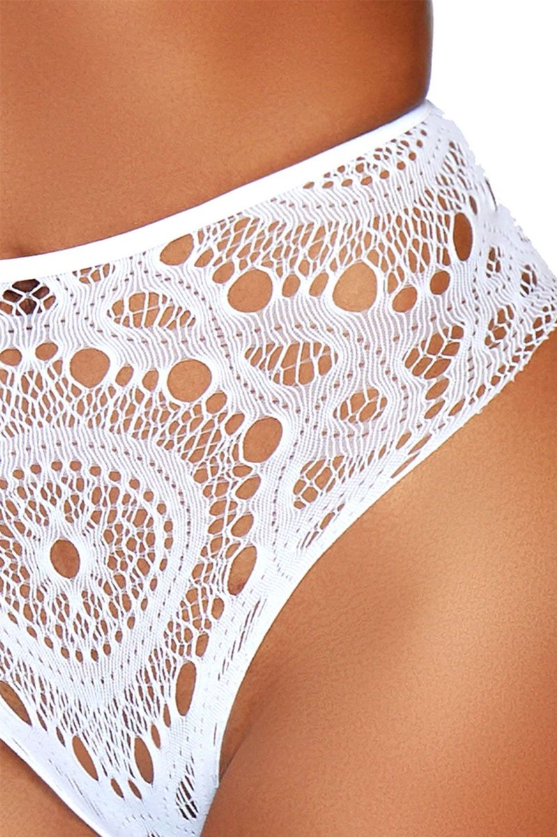 Lace top & high waist string