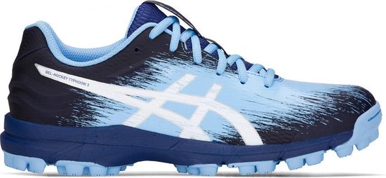 Asics Gel-Hockey Typhoon 3 Dames - Lichtblauw / Zwart - maat 37 | bol.com
