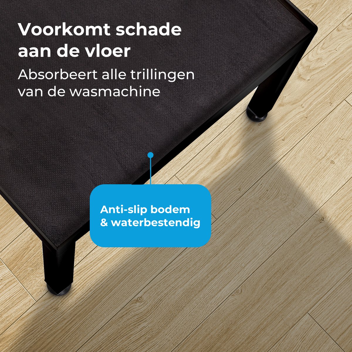 Aufun Wasmachineonderlegger, verstelbaar, maximale belasting 300 kg, met 8 poten 4 wielen, voor wasmachine, koelkast, sokkel voor wasdroger (grijs