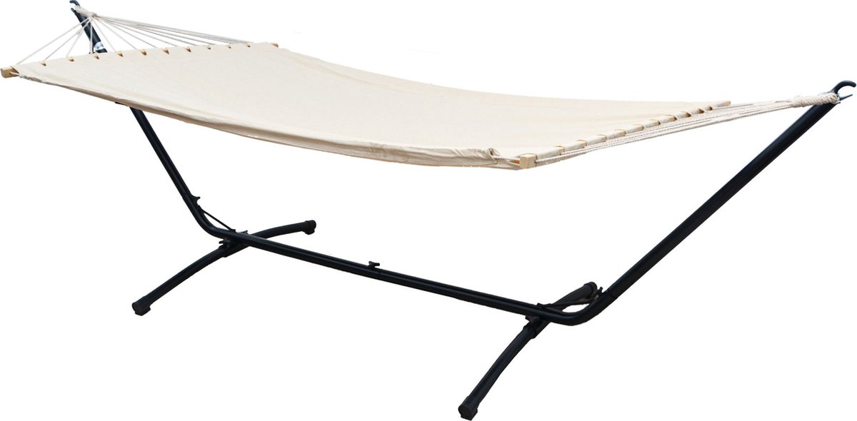Hangmat met Frame voor Buiten en Binnen - Hangmat voor 2 Personen - 310cm Hangmat Frame tot 120kg