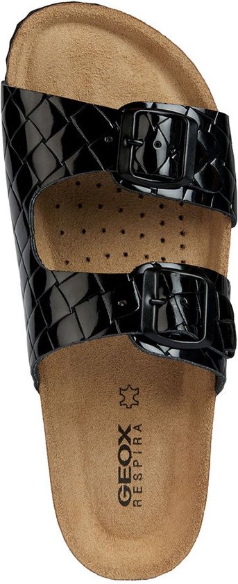 Geox D Brionia Sandaal voor dames, koffie, 35 EU