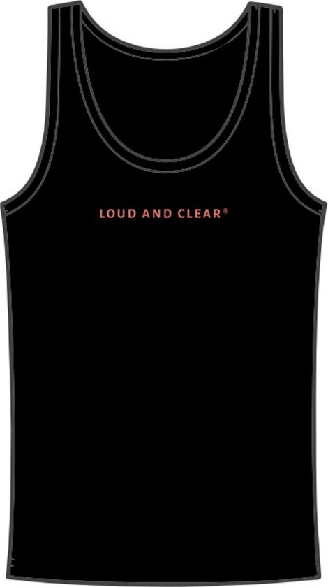 LOUD AND CLEAR® - Tanktop - Onderhemd - Zwart - Mouwloos - Heren - Dames - Maat XXL - 2XL
