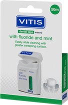 Vitis Dental Tape Waxed 50m - Fluoride Mint