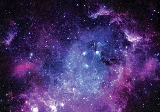 Fotobehang - Vlies Behang - Galaxy - Ruimte - Space - Cosmos - Heelal - Universum - 254 x 184 cm
