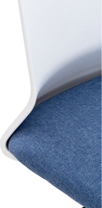 Chaise de bureau Clp Apolda - Blauw - Tissu