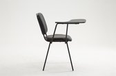 CLP Ken Bezoekersstoel - Met klaptafel - Kunstleer zwart