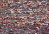 Fotobehang - Vlies Behang - Bakstenen Muur - 416 x 290 cm