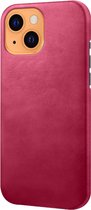 Coverup Leather Back Cover - Geschikt voor iPhone 13 Hoesje - Roze