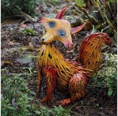 Tuinbeeld - beeld - metalen vos - 52 cm hoog