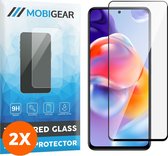 Mobigear Screenprotector geschikt voor Xiaomi Redmi Note 11 Pro Plus 5G Glazen | Mobigear Premium Screenprotector - Case Friendly - Zwart (2-Pack)