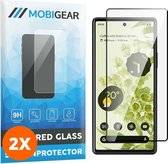 Mobigear Screenprotector geschikt voor Google Pixel 6a Glazen | Mobigear Premium Screenprotector - Case Friendly - Zwart (2-Pack)