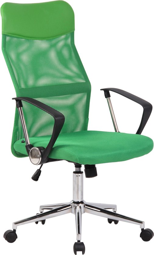 Bureaustoel Gloria - Groen - stof - Ergonomisch - in hoogte verstelbaar - modern design - 51x51x118cm