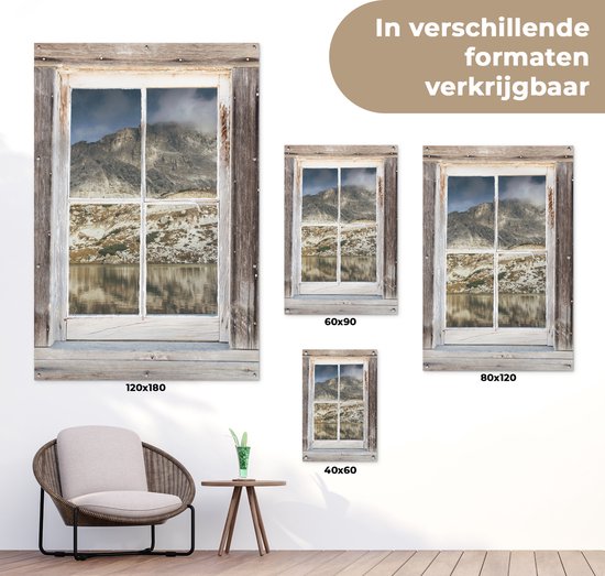 Affiche de jardin Transparente - Berg - Bois - 80x120 cm