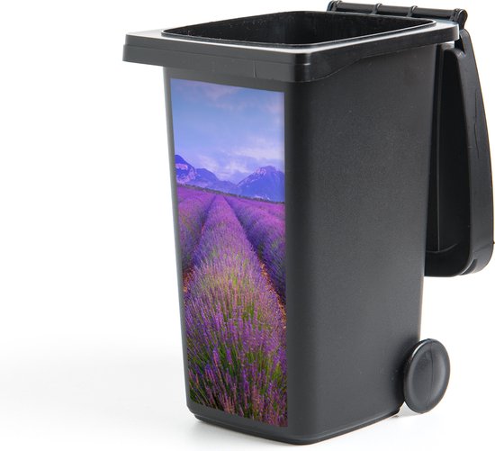 Container sticker Rijen van lavendel voor bergen - 44x98 cm - Kliko sticker
