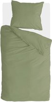 Walra Dekbedovertrek Soft Structure - 135x200 - 100% Katoen - Groen