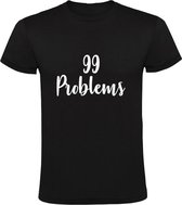 Problems 99  Heren t-shirt | jay-z | but a bitch aint one | gezeik | problemen | Zwart