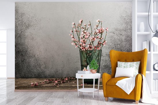 Behang - Fotobehang Bloemen - Roze - Stilleven - Breedte 300 cm x hoogte 240 cm