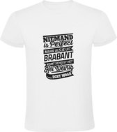 Niemand is Perfect - Brabant | Heren T-shirt | Wit | Imperfectie