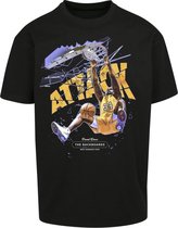 Urban Classics Heren Tshirt -M- Attack Player Oversize Zwart