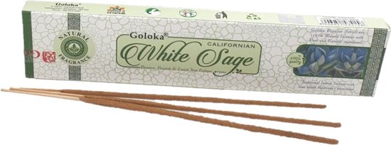 Pakje Goloko wierook Witte Salie geur met 20 stokjes - Huis reinigen en zuiveren van slechte energie