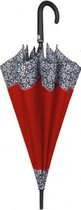 paraplu dames 102 cm fiberglas/microvezel rood