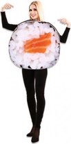 verkleedkostuum Sushi Maki polyester zwart/wit maat M/L