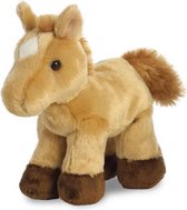 knuffel Mini Flopsie Prancer paard lichtbruin 20,5 cm