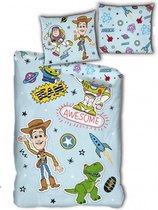 dekbedovertrek Toy Story 140 x 200 cm microfiber blauw