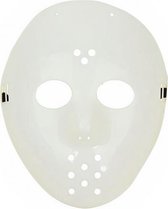 gezichtsmasker Jason PVC wit one-size