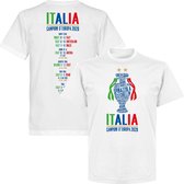 Italië Champions Of Europe 2021 Road To Victory T-Shirt - Wit - Kinderen - 140