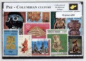 Precolumbiaanse cultuur – Luxe postzegel pakket (A6 formaat) : collectie van 50 verschillende postzegels van Precolumbia – kan als ansichtkaart in een A6 envelop - authentiek cadea