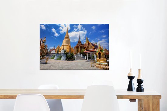 Canvas Schilderij Thailand - Paleis - Azië - 60x40 cm - Wanddecoratie