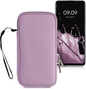 kwmobile Tasje voor smartphones XL - 6,7/6,8" - Insteekhoesje van neopreen in lavendel - Maat: 17,2 x 8,4 cm