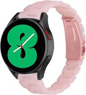 Strap-it Watch 4 & Watch 5 bandje - Samsung Galaxy Watch 4 - 40mm resin band - roze - Geschikt voor Samsung Galaxy Watch 5 Pro – 44mm – 40mm & Galaxy Watch 4 40mm, 44mm & Galaxy Wa