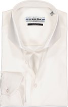 Ledub modern fit overhemd - wit stretch - Strijkvriendelijk - Boordmaat: 45
