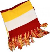 sjaal unisex rood/geel/wit