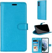 Portemonnee Book Case Hoesje Geschikt voor: Samsung Galaxy S21 FE - turquoise