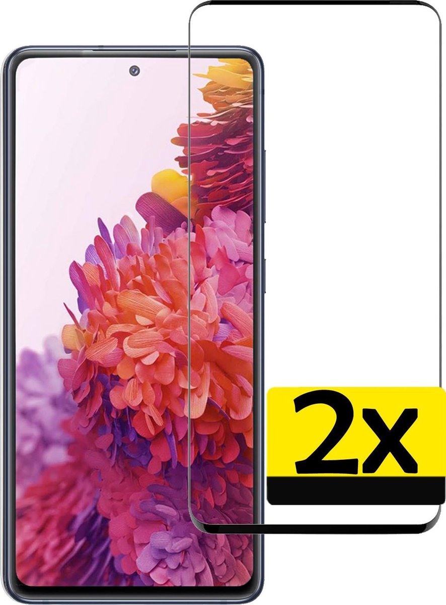 Screenprotector - Geschikt voor Samsung Galaxy S20 FE - 2 Stuks - Full Cover - Beschermglas - Gehard Glas - Tempered Glass - Screen Protector
