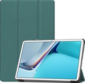 Tablet hoes geschikt voor Huawei MatePad 11 Inch (2021) - Tri-Fold Book Case - Donker Groen