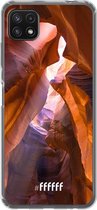 6F hoesje - geschikt voor Samsung Galaxy A22 5G -  Transparant TPU Case - Sunray Canyon #ffffff