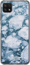 6F hoesje - geschikt voor Samsung Galaxy A22 5G -  Transparant TPU Case - Arctic #ffffff