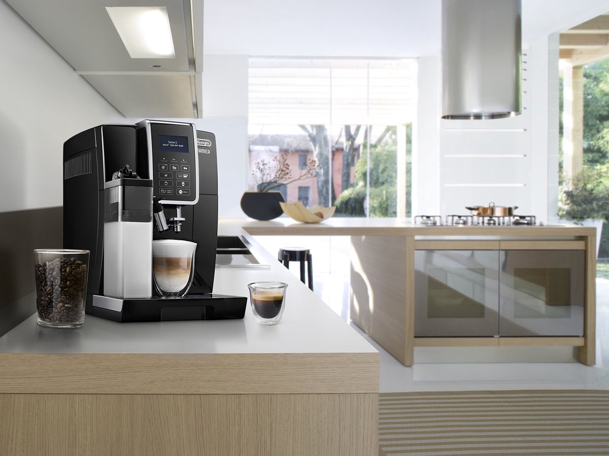 De'Longhi volautomatische koffiemachine ECAM 356.57.B Dinamica, 1450 W, voor bonen/poeder, melkopschuimer thumbnail 3