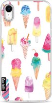 Casetastic Apple iPhone XR Hoesje - Softcover Hoesje met Design - Ice Creams Print