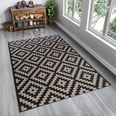 Tapiso Floorlux Vloerkleed Tapijt Antraciet Keuken Kleed Maat– 120x170