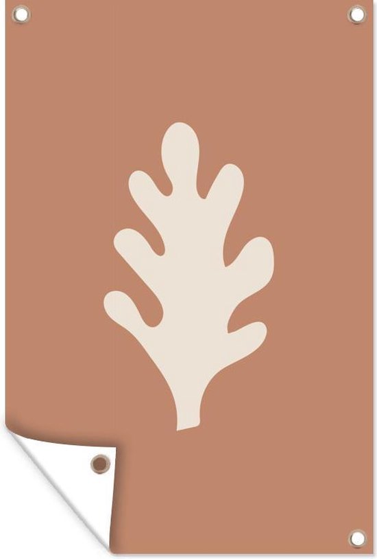 Tuinposter - Tuindoek - Tuinposters buiten - Pastel - Kleur - Bladeren - 80x120 cm - Tuin