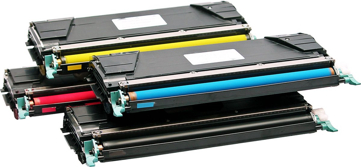 Set 4x ABC huismerk toner geschikt voor Lexmark C746 C746DN C746DTN C746N C748 C748DE C748DTE C748E C 746 C 746DN C 746DTN C 746N C 748 C 748DE C 748DTE C 748E