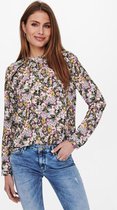 Only Blouse Onlnew Mallory  Aop L/s Blouse Wvn 15154629 Balsam Green/ellie Flower Dames Maat - W34