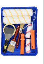 Verfroller - Zinaps Wall Paint Roller Set met verschillende paiting tools verfroller voor thuis of commercieel gebruik (11 stukset) (WK 02128)