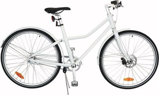 Konijn chocola van nu af aan Blanco Fiets - Aluminium fiets - 28-inch - Lichtgrijs - Unisex | bol.com