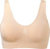 SCHIESSER Seamless Light dames bralette, met uitneembare cups, beige -  Maat: L